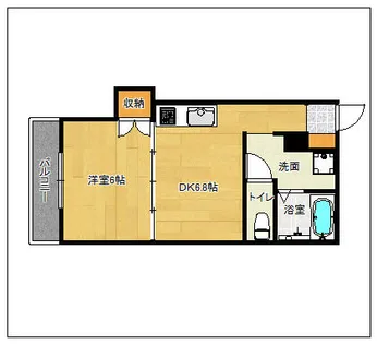 二日市中央街エクセル19【502号室】の間取り