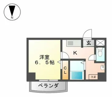 万宝マンション【606号室】の間取り