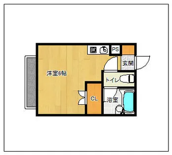 二日市ステーションビル【305号室】の間取り