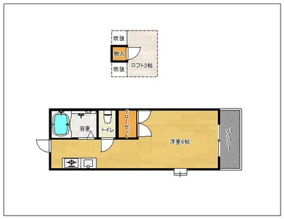 サンシャイン21【B103号室】の間取り