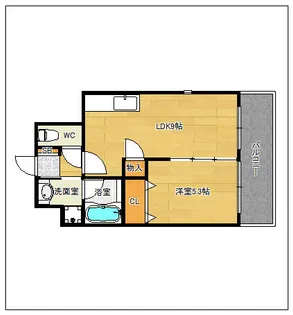 ルーチェ・デル・二日市【203号室】の間取り