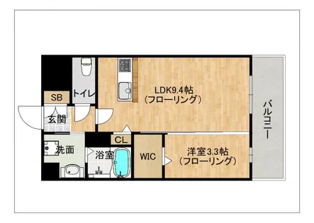 VALENTIA天神東【203号室】の間取り