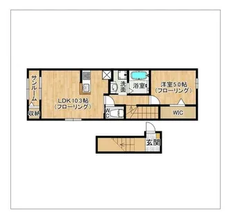 ジール二日市 II【201号室】の間取り