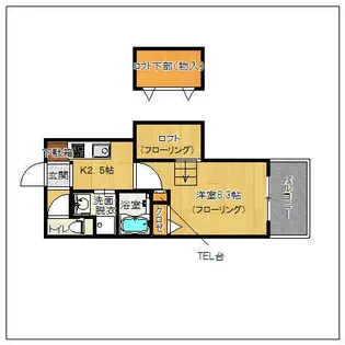 アクタス天神アネックス【11階】の間取り