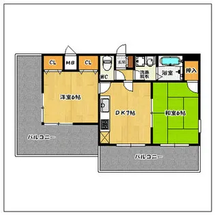 ダイナコート大濠II【801号室】の間取り