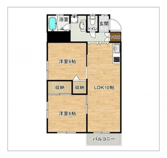 シャトレ南公園【501号室】の間取り