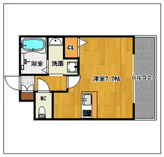 エンクレスト薬院大通【11階】の間取り