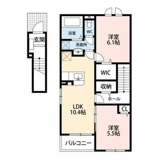 カーサアリビオ【1階】の間取り