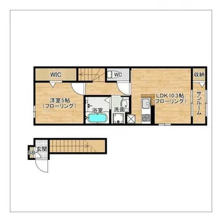 プレミール【204号室】の間取り