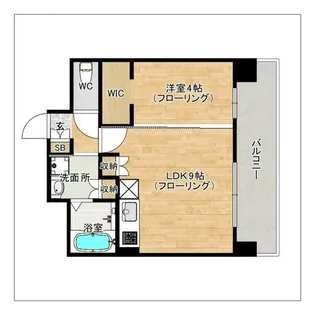 LEXUS GARDEN箱崎タワーズ EAST【1003号室】の間取り