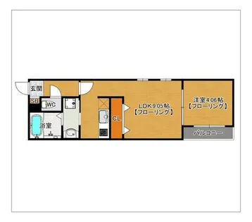 ウェリス愛宕【3階】の間取り
