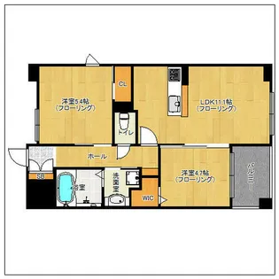 LIBTH高取【302号室】の間取り