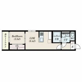 Delica高畑西【3階】の間取り