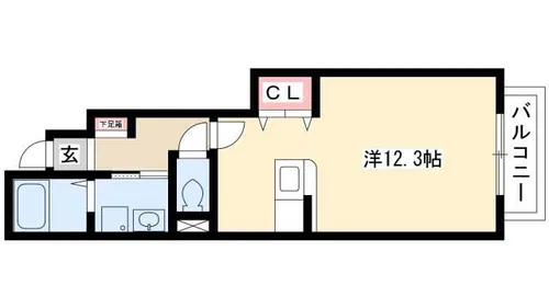 クレア デ メゾン【1階】の間取り