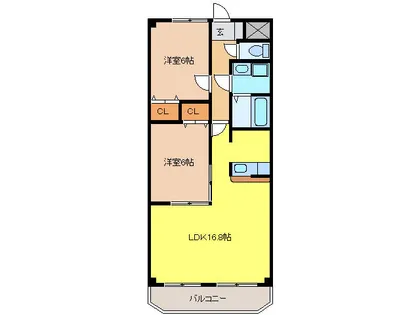愛知県丹羽郡大口町余野3丁目【マンション】の間取り