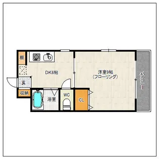 ラフォーレ大和【2階】の間取り