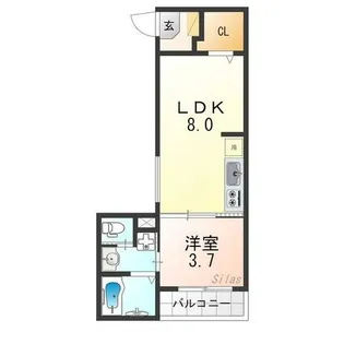 エクセルシア6番館【2階】の間取り