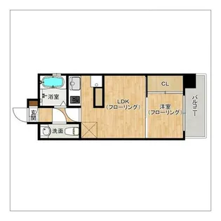 1LDKの間取り画像