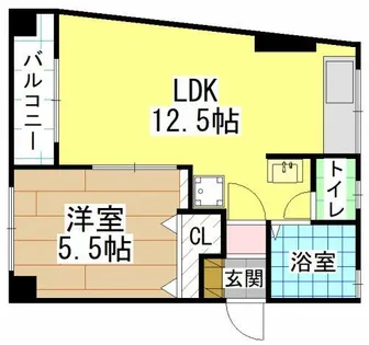 中津口小住ビル【3階】の間取り