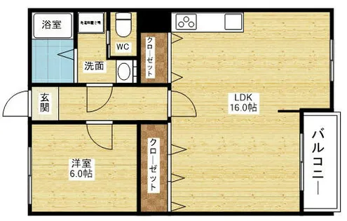 マンションサルナート【3階】の間取り