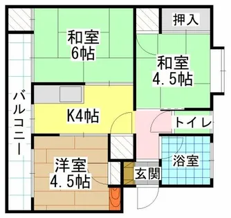 森田第二マンション【3階】の間取り