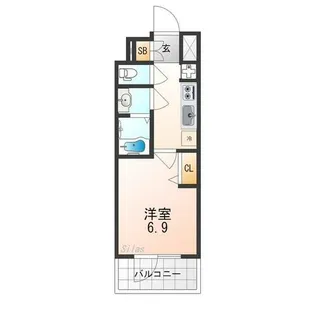 プレサンス京都東寺【7階】の間取り