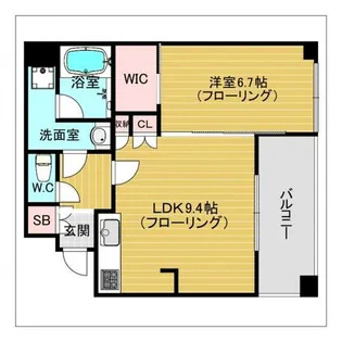 ラクレイス平尾ステーション【813号室】の間取り
