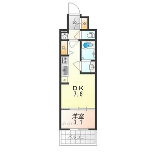 プレサンス京都東寺【1階】の間取り