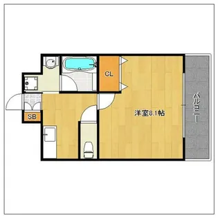 ピエモンテ二日市【609号室】の間取り