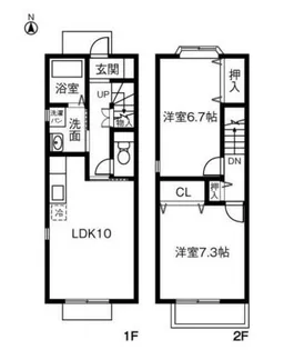 ファミーユ西入【1階】の間取り