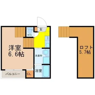 セレーナ中村【203号室】の間取り