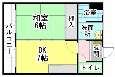 コンプレート中津口【3階】の間取り