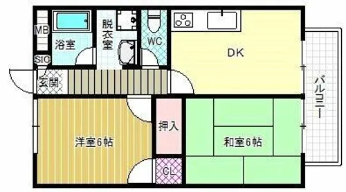 モアクレスト津村パートⅢ【2階】の間取り