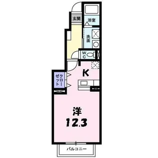 アンジェリート【1階】の間取り