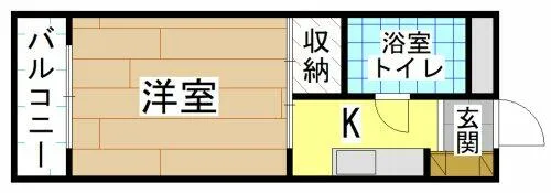 レジデンス馬借【3階】の間取り