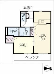グリーンヒルズ和幸【1階】の間取り