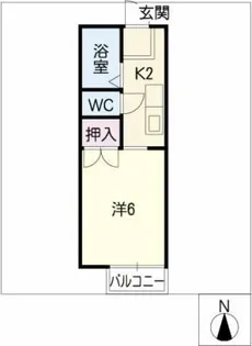 セジュール平和ヶ丘【2階】の間取り