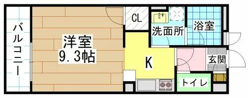 フェールブリエ企救丘【3階】の間取り