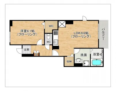 ラウレア【Ⅱ101号室】の間取り