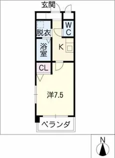K′s HILL北頭【1階】の間取り