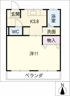 レジデンス大山【3階】の間取り