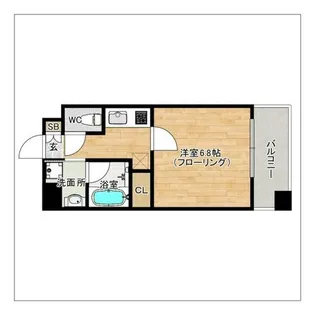 ラ・シック サヴォイ【607号室】の間取り
