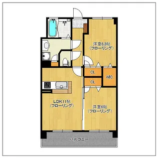 レジデンス ソレイユ 【2階】の間取り