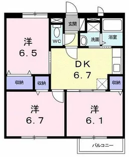 エスターテ【2階】の間取り
