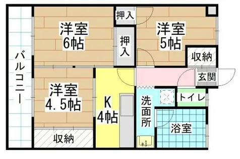 福岡県中間市太賀1丁目【マンション】の間取り