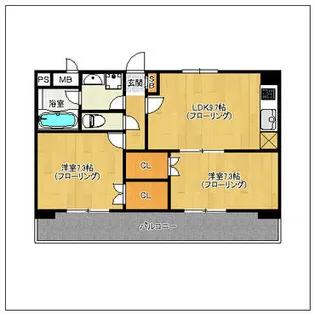 ラ・フォレ・ルアンテンヌ【4階】の間取り