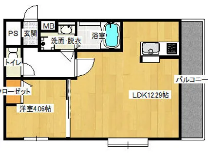 ヴォーヌンク博多駅東【701号室】の間取り