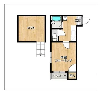 アクアフレスカ博多【2階】の間取り