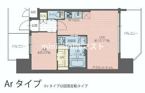 プレジオ大正【6階】の間取り