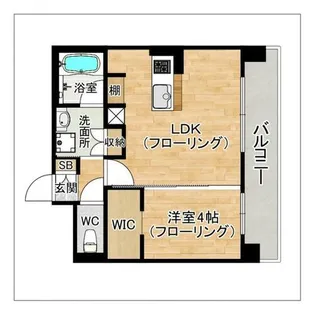 レクサスガーデン箱崎タワーズ WEST【705号室】の間取り